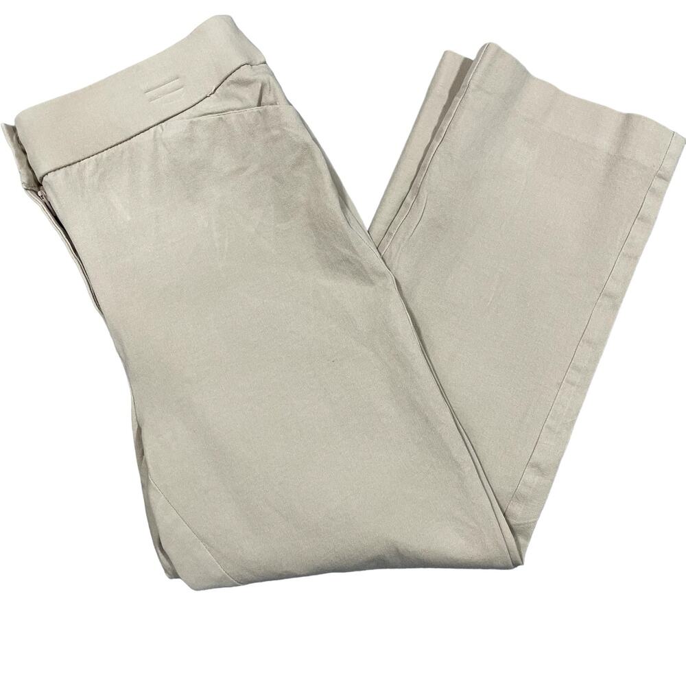 Chico's Stretch Chino Khaki Pant 00 / US2 Careerwear Casual Neutral Versatile